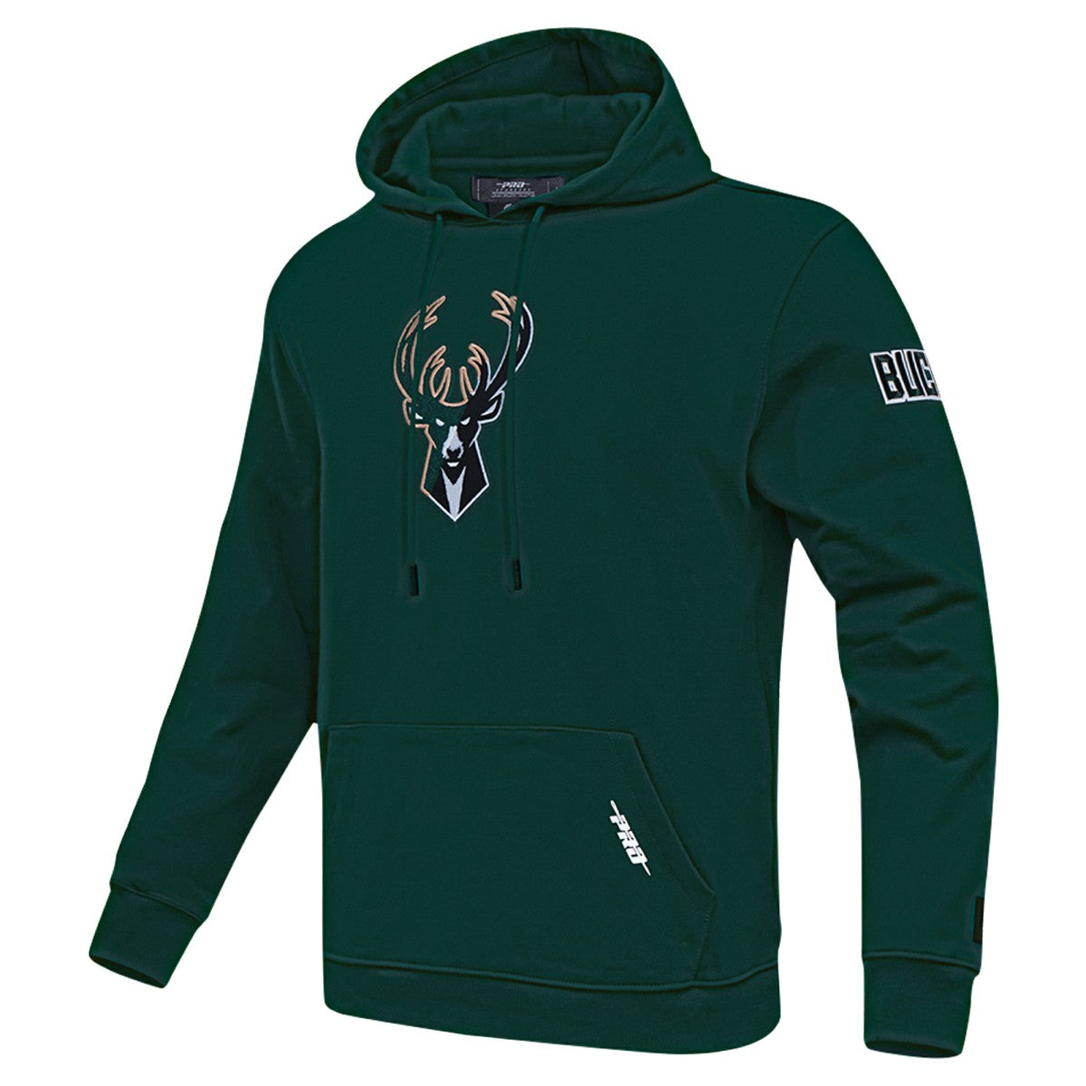 Milwaukee Bucks Pro Standard Split Logo Pullover Hoodie - Hunter Green on sale