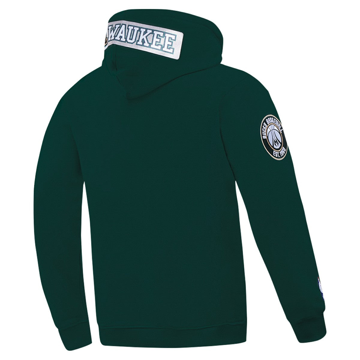 Milwaukee Bucks Pro Standard Split Logo Pullover Hoodie - Hunter Green on sale