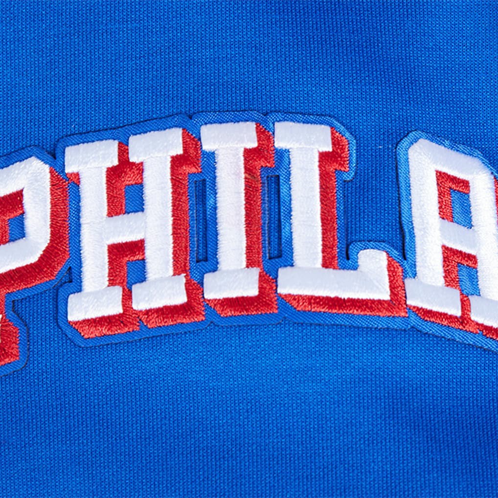Philadelphia 76ers Pro Standard Split Logo Pullover Hoodie - Royal for sale