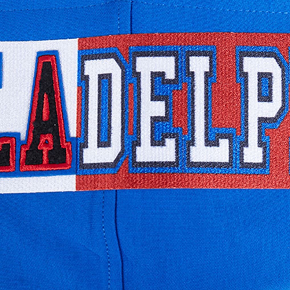 Philadelphia 76ers Pro Standard Split Logo Pullover Hoodie - Royal for sale