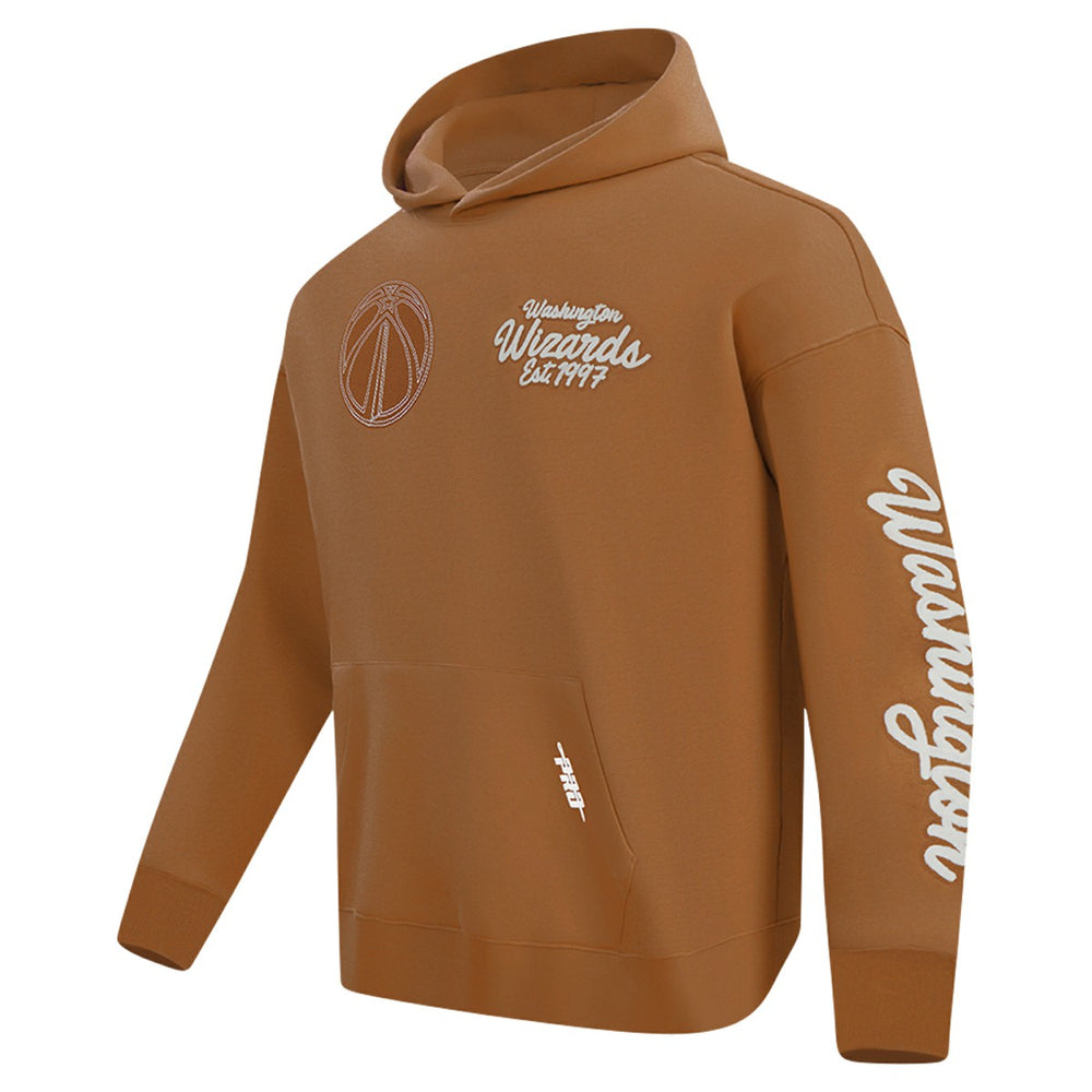 Washington Wizards Pro Standard Paint the City Drop Shoulder Pullover Hoodie - Brown discount