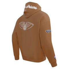 New Orleans Pelicans Pro Standard Paint the City Drop Shoulder Pullover Hoodie - Brown online