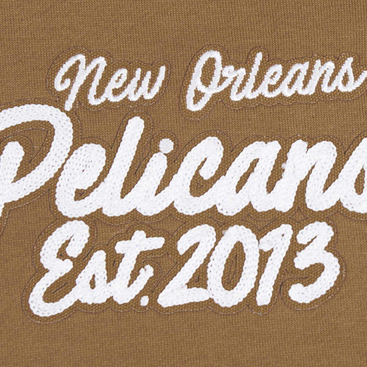 New Orleans Pelicans Pro Standard Paint the City Drop Shoulder Pullover Hoodie - Brown online