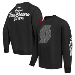 Portland Trail Blazers Pro Standard Paint the City Pullover Sweatshirt - Black for sale