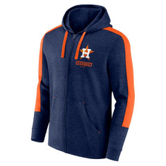 Houston Astros Gains Fleece Full-Zip Hoodie - Heather Navy