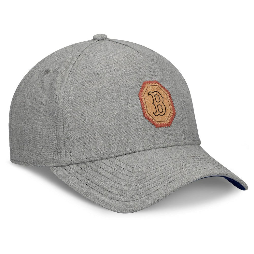 Boston Red Sox Signature Elements Cork Patch A-Frame Adjustable Hat - Gray