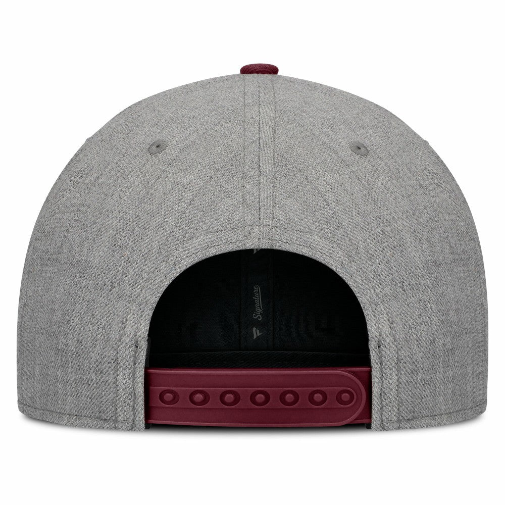 Los Angeles Dodgers Elements Felt Chainstitch Snapback Hat - Gray/Maroon