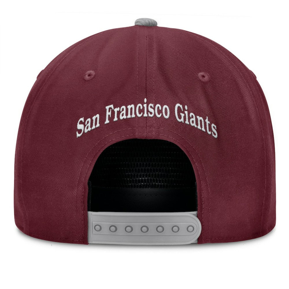 San Francisco Giants Front Office Snapback Hat - Wine