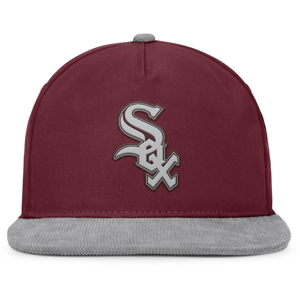Chicago White Sox Front Office Snapback Hat - Wine