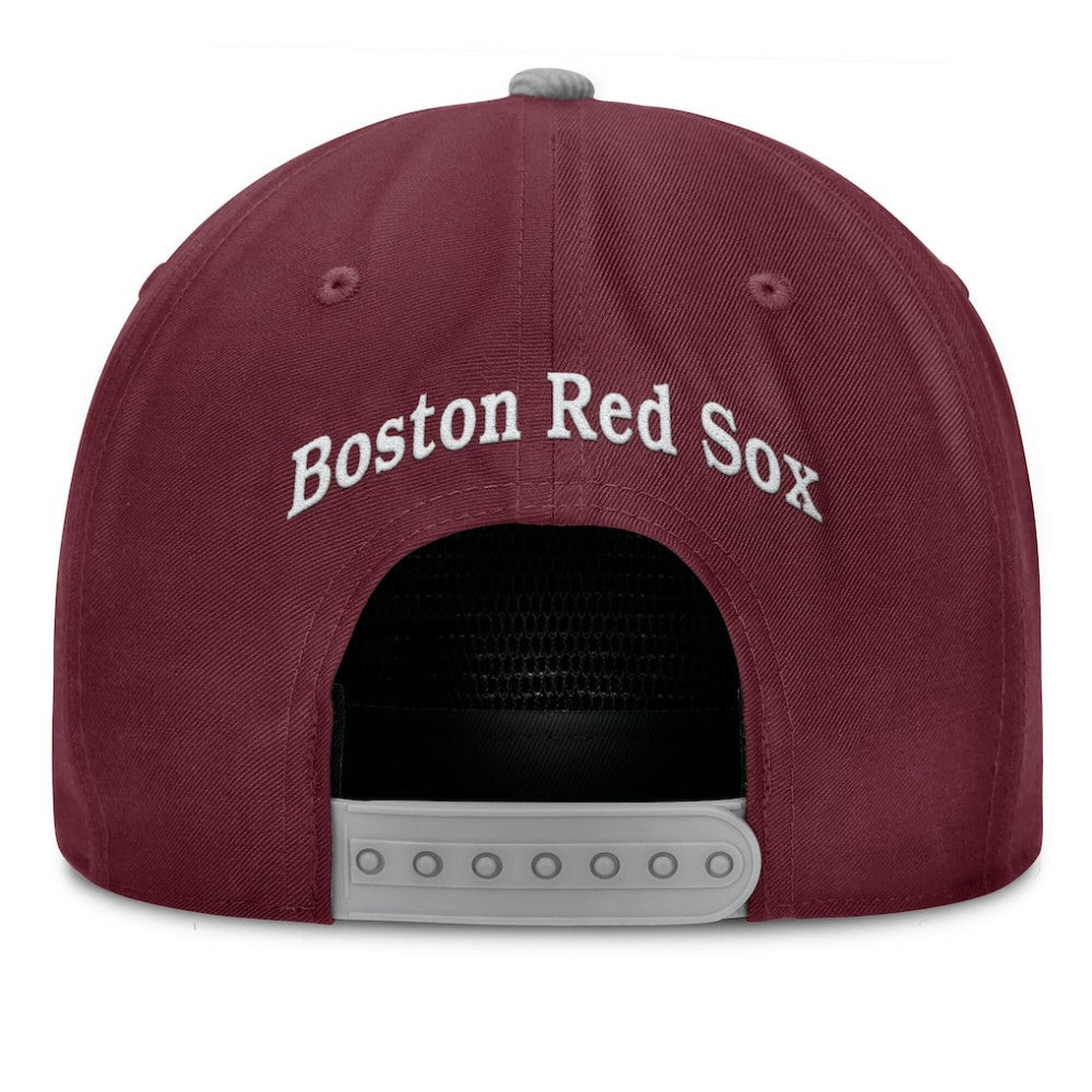 Boston Red Sox Front Office Snapback Hat - Wine