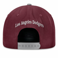 Los Angeles Dodgers Front Office Snapback Hat - Wine