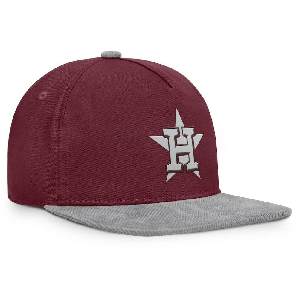 Houston Astros Front Office Snapback Hat - Wine