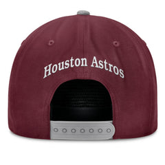 Houston Astros Front Office Snapback Hat - Wine