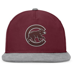 Chicago Cubs Front Office Snapback Hat - Wine