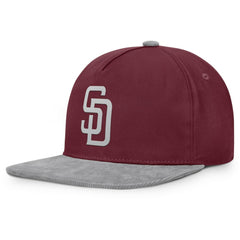 San Diego Padres Front Office Snapback Hat - Wine