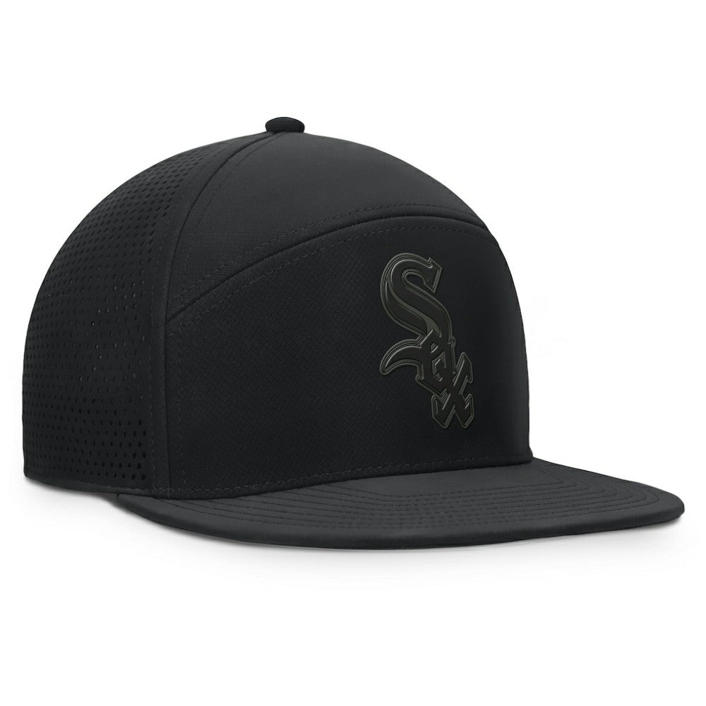 Chicago White Sox Horizon Snapback Hat - Black