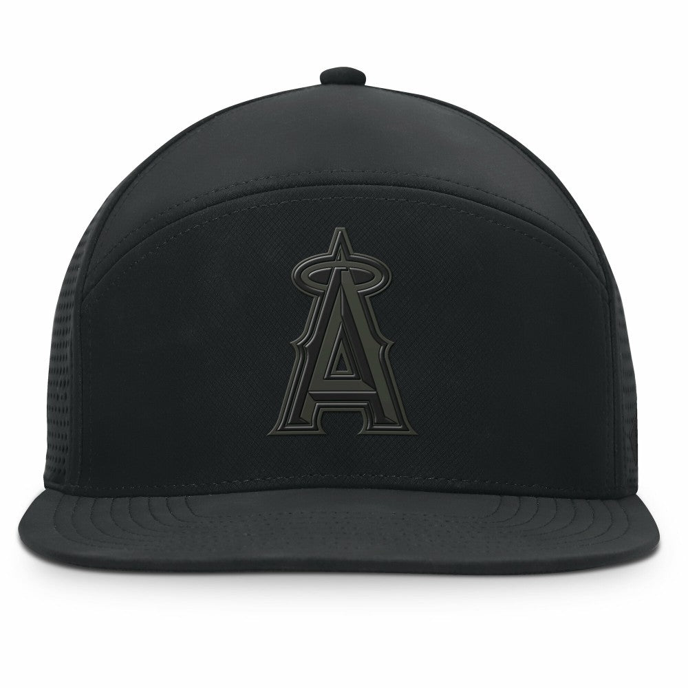 Los Angeles Angels Horizon Snapback Hat - Black