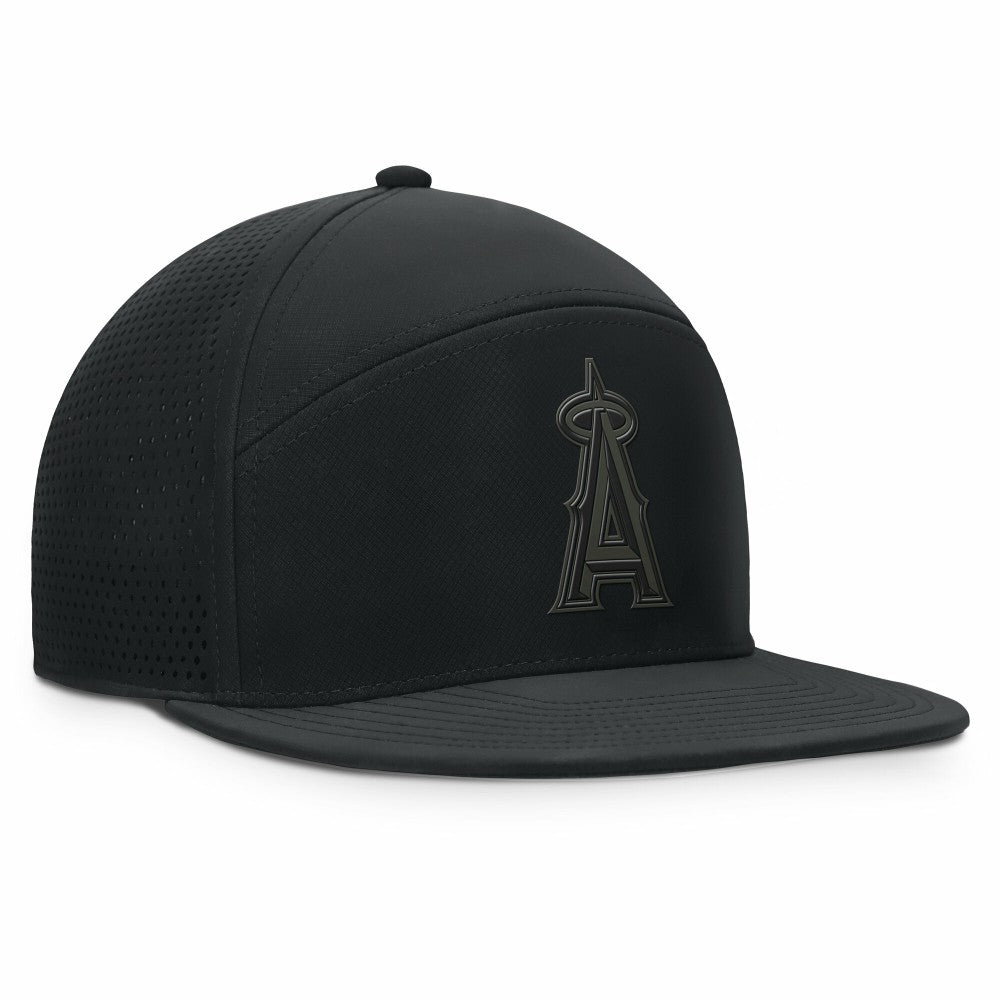 Los Angeles Angels Horizon Snapback Hat - Black