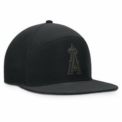 Los Angeles Angels Horizon Snapback Hat - Black