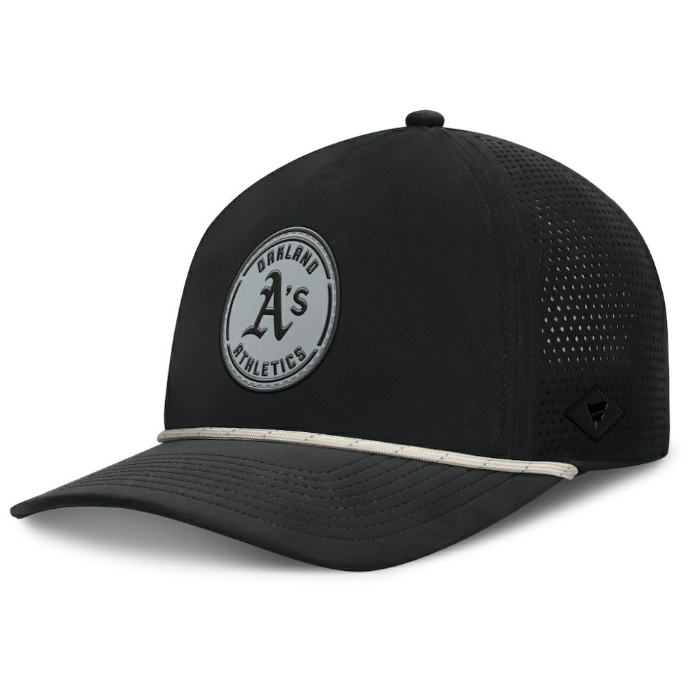 Oakland Athletics Signature A-Frame Adjustable Hat - Black