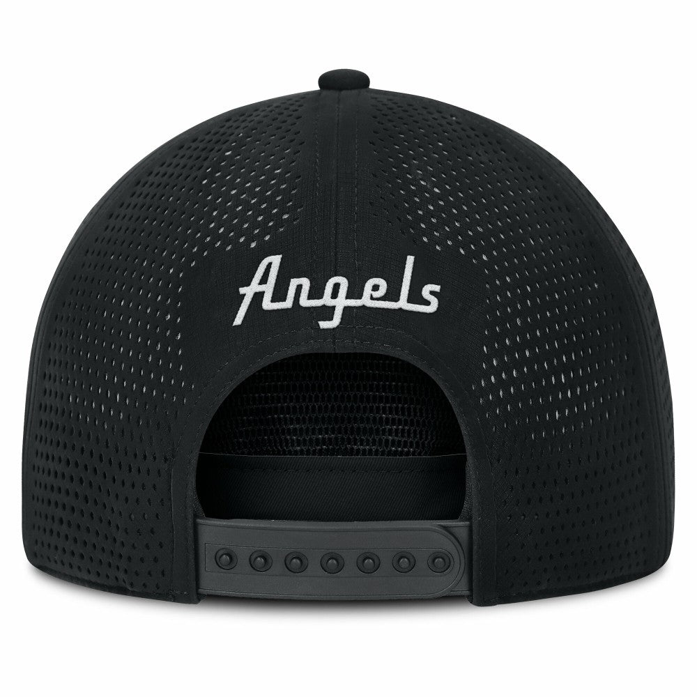 Los Angeles Angels Front Office Performance A-Frame Adjustable Hat - Black