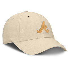 Atlanta Braves Front Office Leather Patch Adjustable Hat - Cream