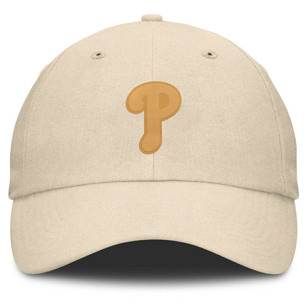 Philadelphia Phillies Front Office Leather Patch Adjustable Hat - Cream