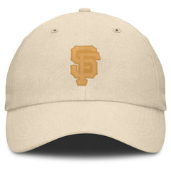 San Francisco Giants Front Office Leather Patch Adjustable Hat - Cream