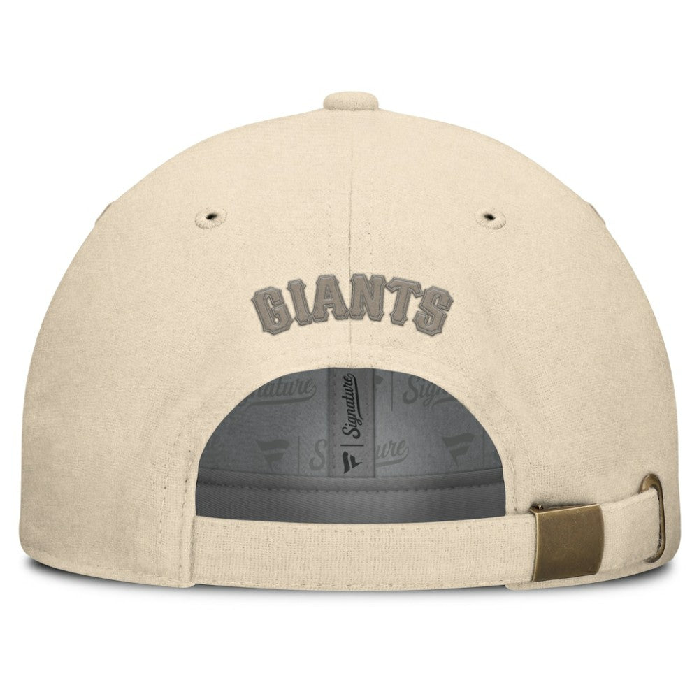 San Francisco Giants Front Office Leather Patch Adjustable Hat - Cream