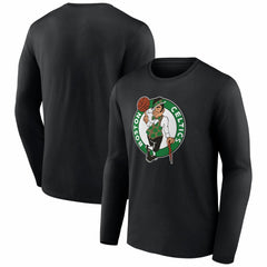Boston Celtics Primary Logo Long Sleeve T-Shirt - Black on sale