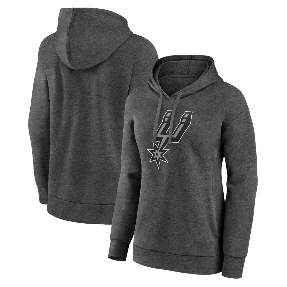 San Antonio Spurs Women's Primary Logo Pullover Hoodie - Charcoal online