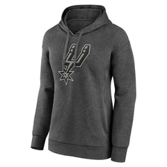 San Antonio Spurs Women's Primary Logo Pullover Hoodie - Charcoal online