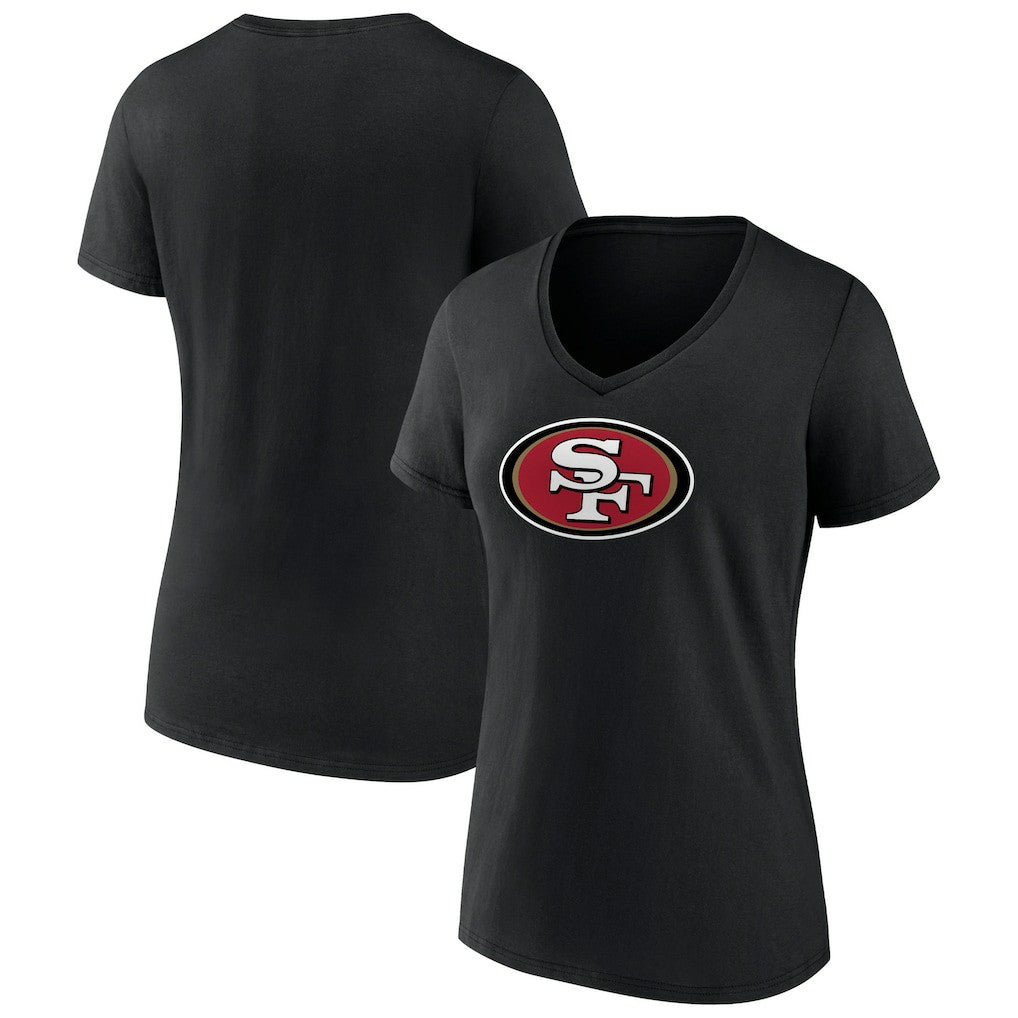 NFL San Francisco 49ers Women's Primary Logo V-Neck T-Shirt