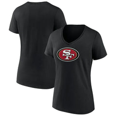 NFL San Francisco 49ers Women's Primary Logo V-Neck T-Shirt