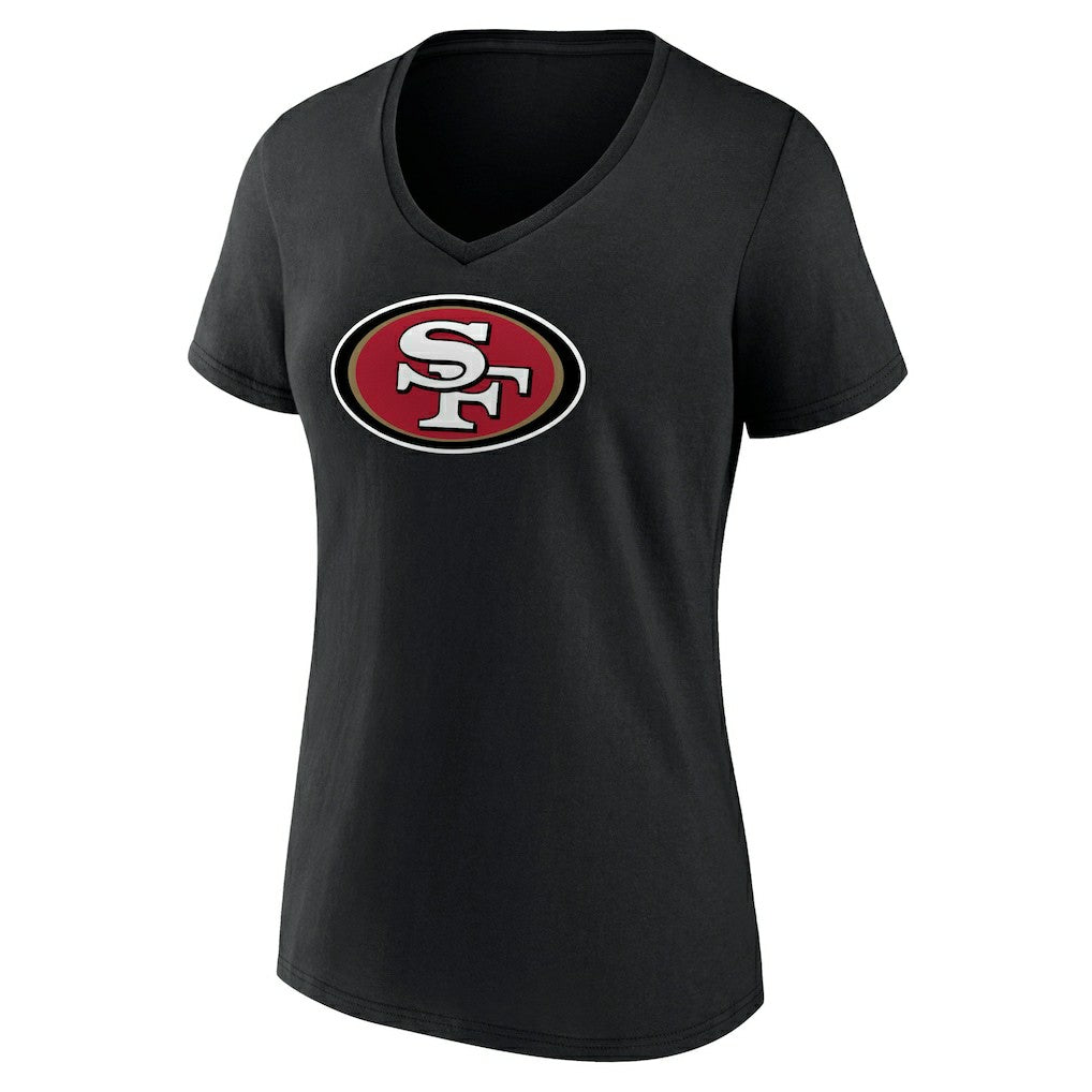 NFL San Francisco 49ers Women's Primary Logo V-Neck T-Shirt