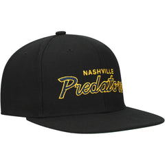 Nashville Predators Mitchell & Ness Core Team Script 2.0 Snapback Hat