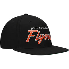 Philadelphia Flyers Mitchell & Ness Core Team Script 2.0 Snapback Hat