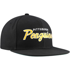 Pittsburgh Penguins Mitchell & Ness Core Team Script 2.0 Snapback Hat