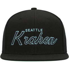 Seattle Kraken Mitchell & Ness Core Team Script 2.0 Snapback Hat
