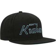 Seattle Kraken Mitchell & Ness Core Team Script 2.0 Snapback Hat
