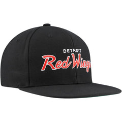 Detroit Red Wings Mitchell & Ness Core Team Script 2.0 Snapback Hat
