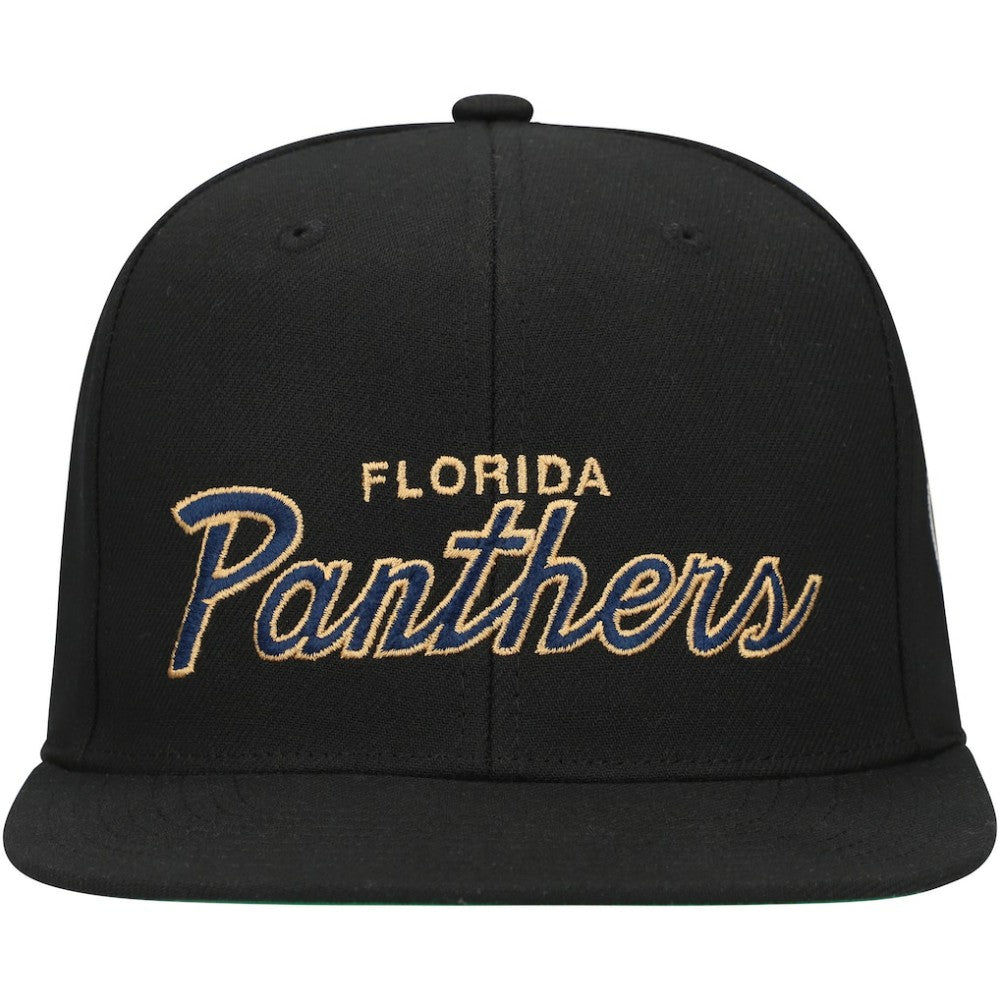 Florida Panthers Mitchell & Ness Core Team Script 2.0 Snapback Hat