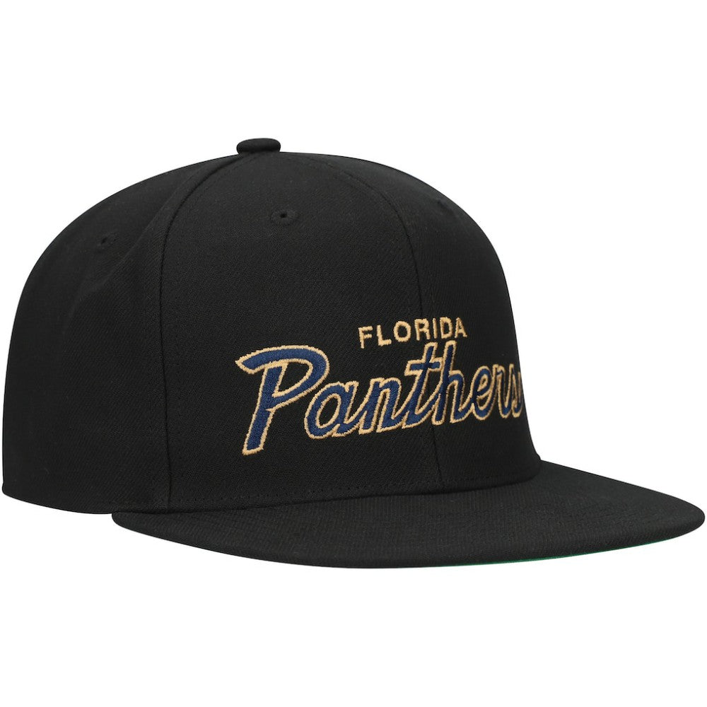 Florida Panthers Mitchell & Ness Core Team Script 2.0 Snapback Hat