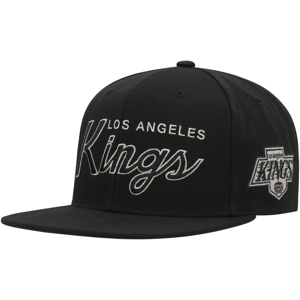 Los Angeles Kings Mitchell & Ness Core Team Script 2.0 Snapback Hat