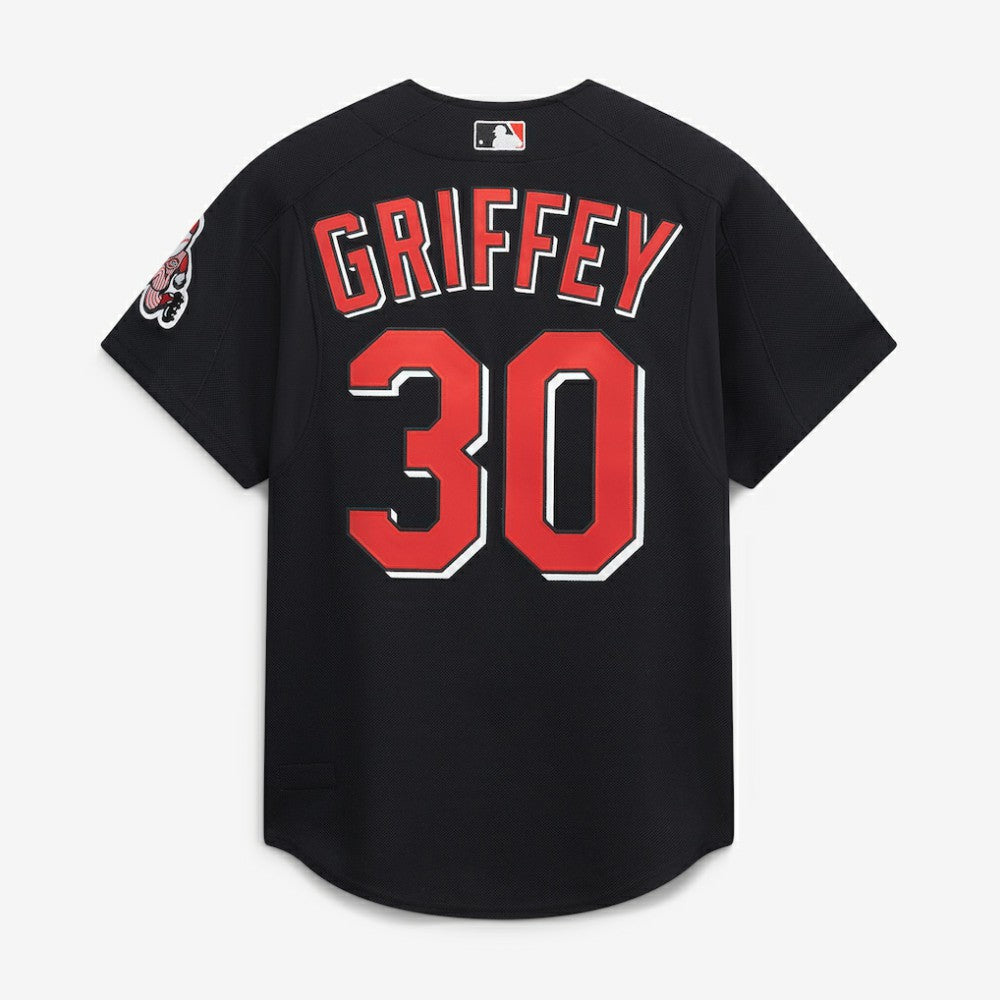 Ken Griffey Jr. Cincinnati Reds Cooperstown Collection Authentic Mesh Batting Practice Jersey - Black | Mitchell & Ness