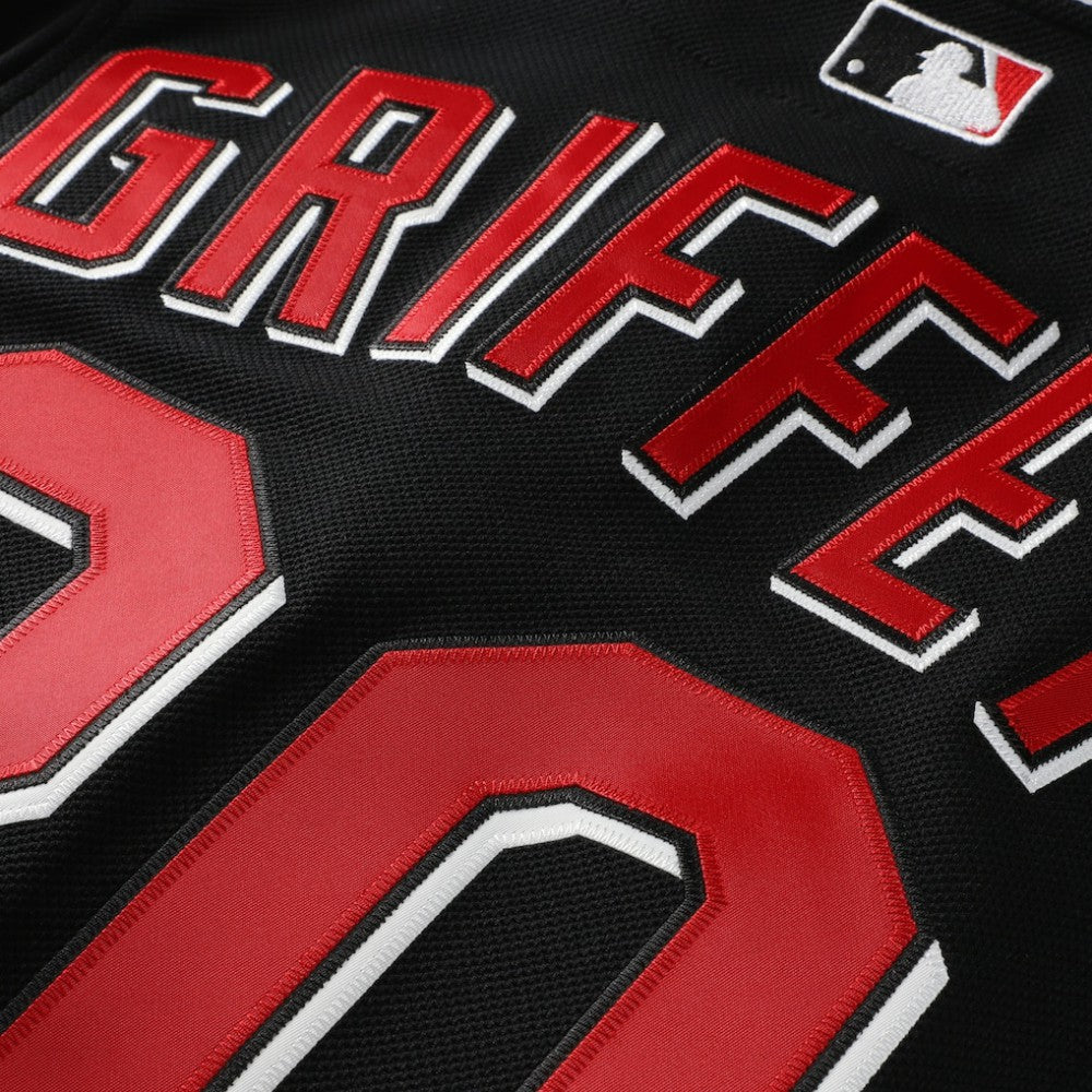 Ken Griffey Jr. Cincinnati Reds Cooperstown Collection Authentic Mesh Batting Practice Jersey - Black | Mitchell & Ness