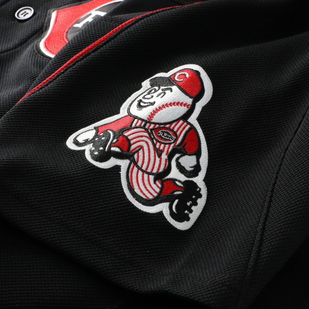 Ken Griffey Jr. Cincinnati Reds Cooperstown Collection Authentic Mesh Batting Practice Jersey - Black | Mitchell & Ness