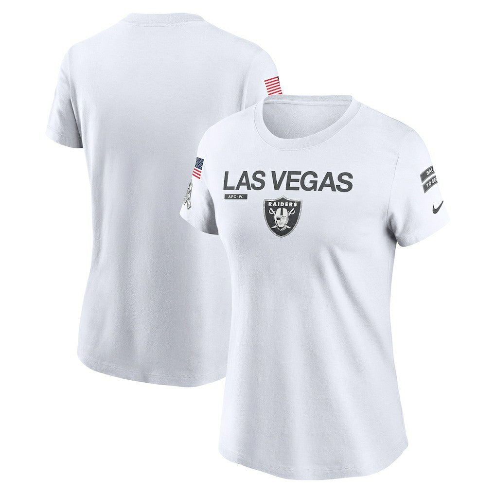 NFL Las Vegas Raiders Women's 2024 Salute To Service Legend Performance T-Shirt