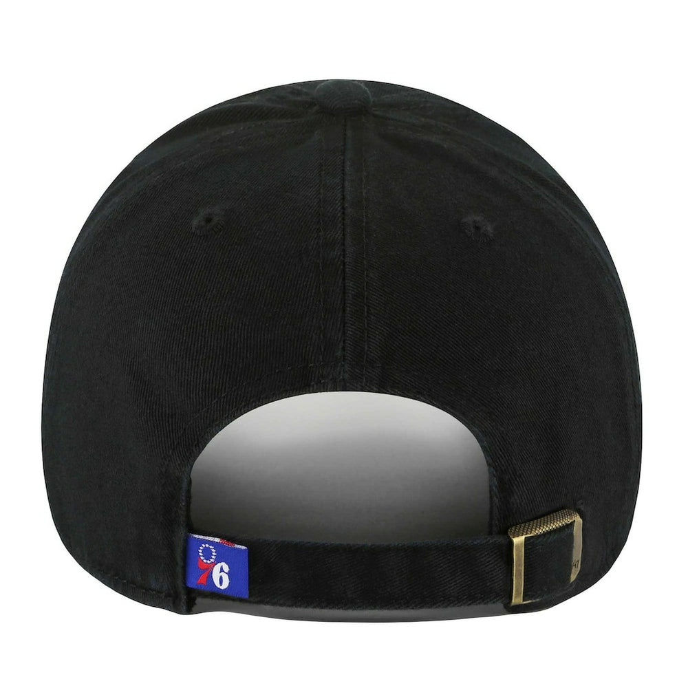 Philadelphia 76ers '47 Core Logo Clean Up Adjustable Hat - Black | 47 brand shop