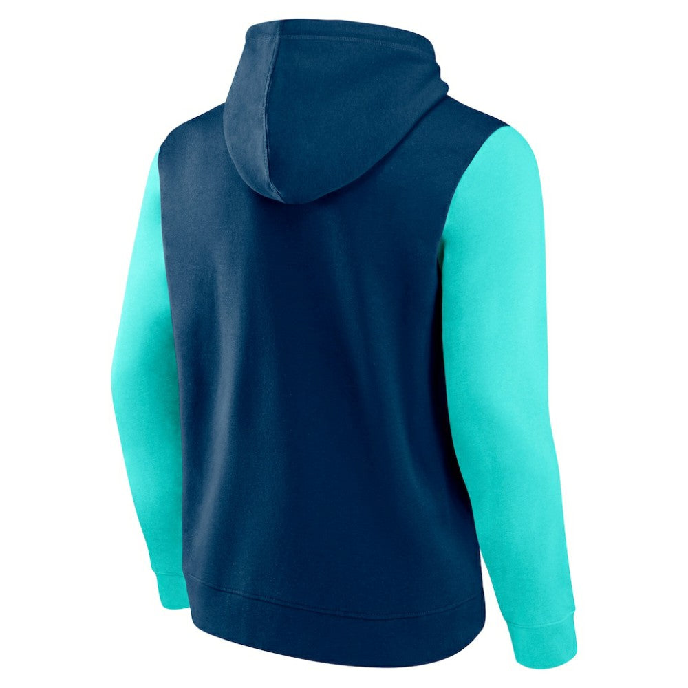Seattle Kraken Logo Athletic Deliver Fleece Pullover Hoodie